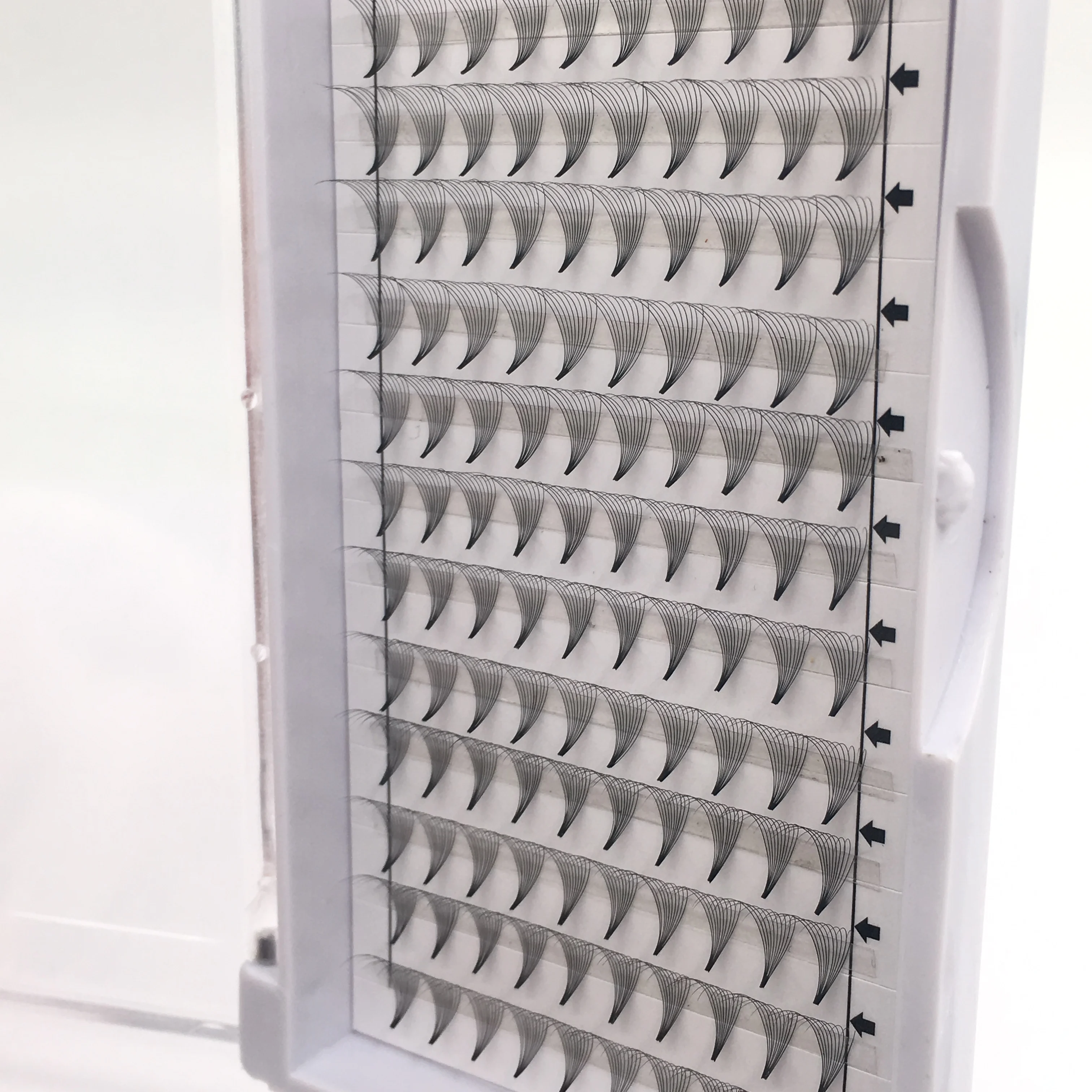 
 Lashes3d оптовый поставщик шелковые ресницы свет. 05 d завитки 10d предварительно fanned объемные ресницы  