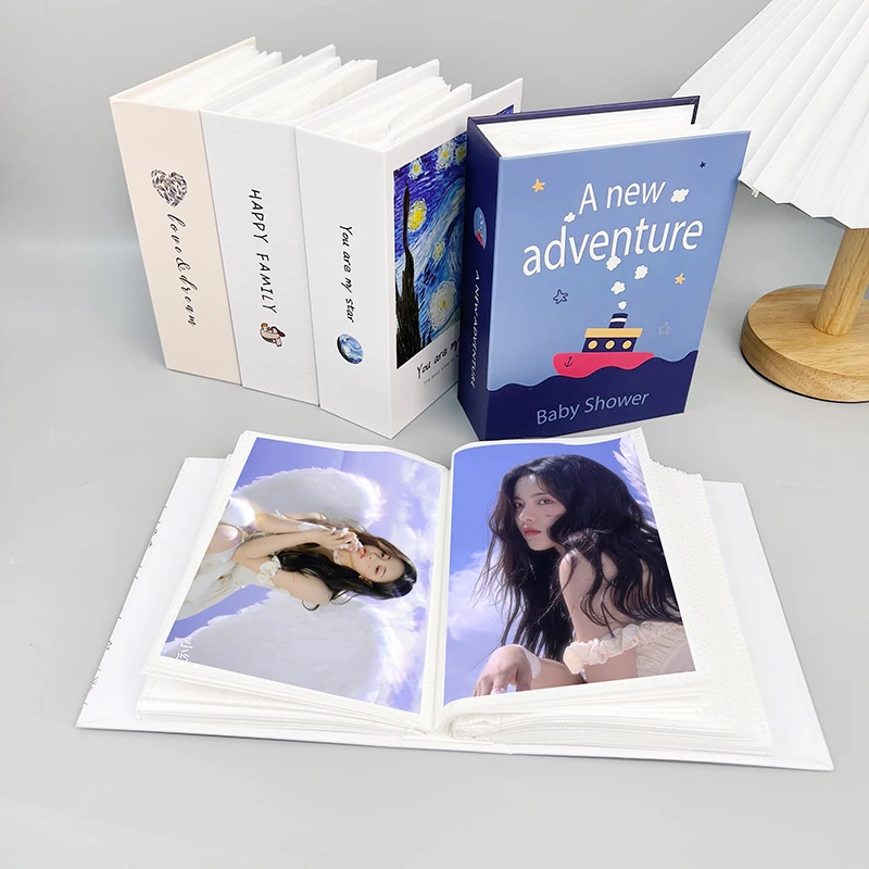 Высококачественный 6-дюймовый фотоальбом для хранения двухсторонняя внутренняя страница 1 карман коллекционная карточка и почтовая марка