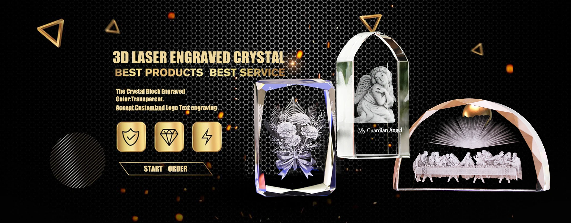 Crystal Gift Set Promotional Gifts Excellence Crystal Candle Holder Customs Crystal Gift Set factory