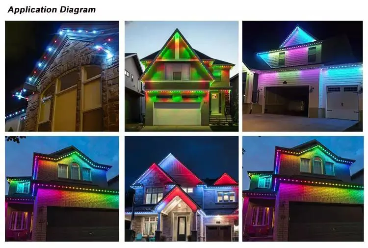 Outdoor Smart Led Module 30mm Rgbw Ucs2904 12v 5050 Dot Led Pixel