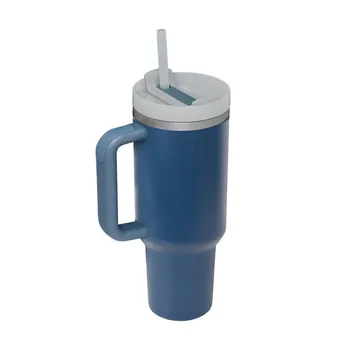 H2.0 FlowState stainless steel vacuum insulated cup with lid and straw suitable for water, iced tea or coffee