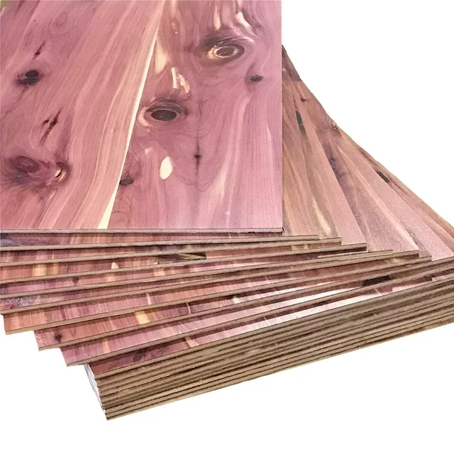 6-18mm Commercial Cedar Plywoods- Premium Natural Face Back Cedar Wood Panel for Commercial Project,Home Decor, Hand Craft Art