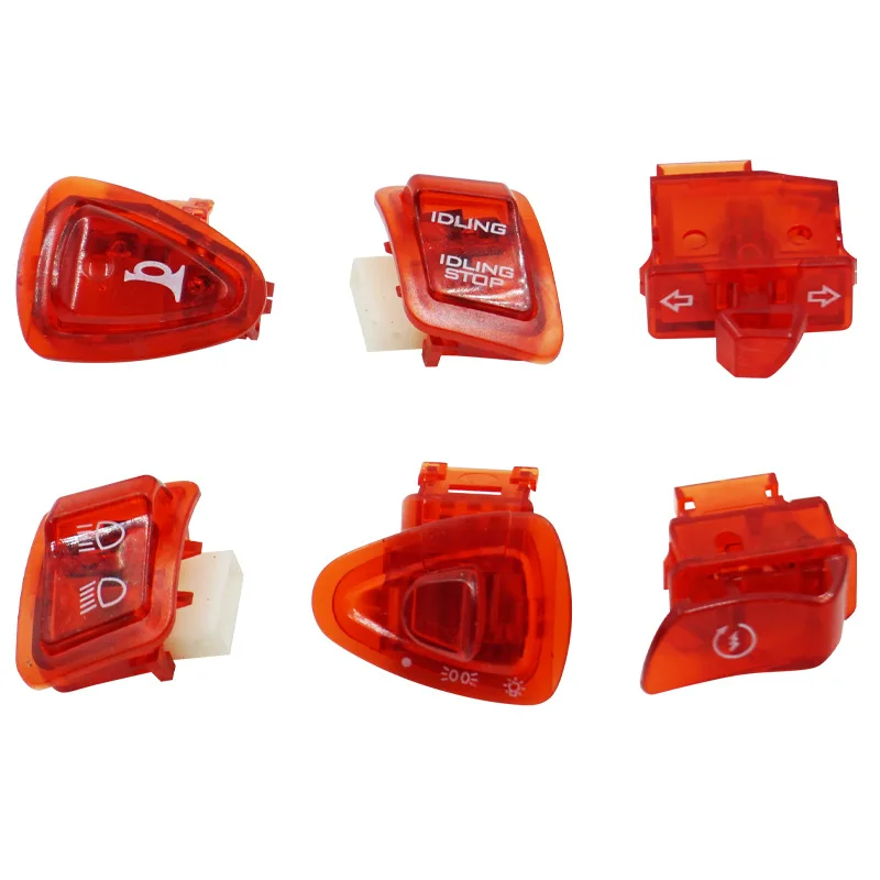 Motorcycle Switches Button Headlight Fog Light Horn Turn Signal Blinker High Low Beam Electric Start Kill Buttons