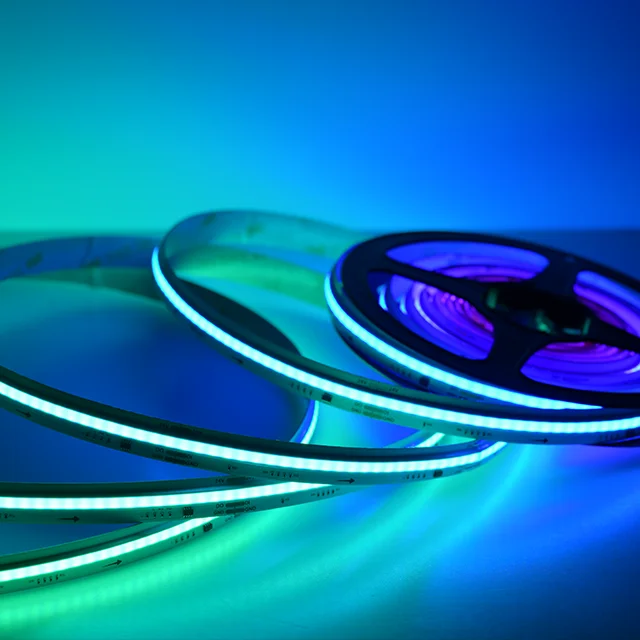 Addressable rgbic cob 5V 24V ws2811 WS2812B Dam Type 5m led backlight strip lights dream color RGB led light strip