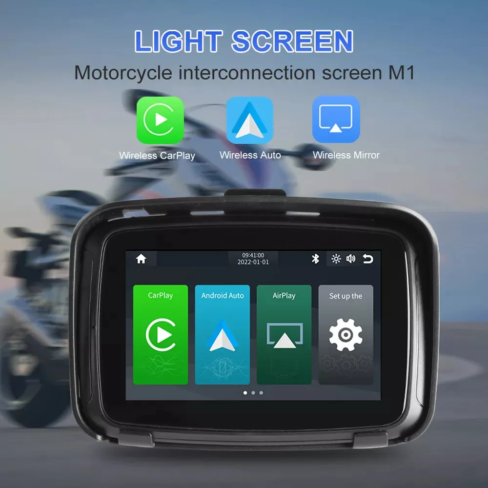 Hot Sale 5 Inch Waterproof Motorcycle Navigator External Touch Screen