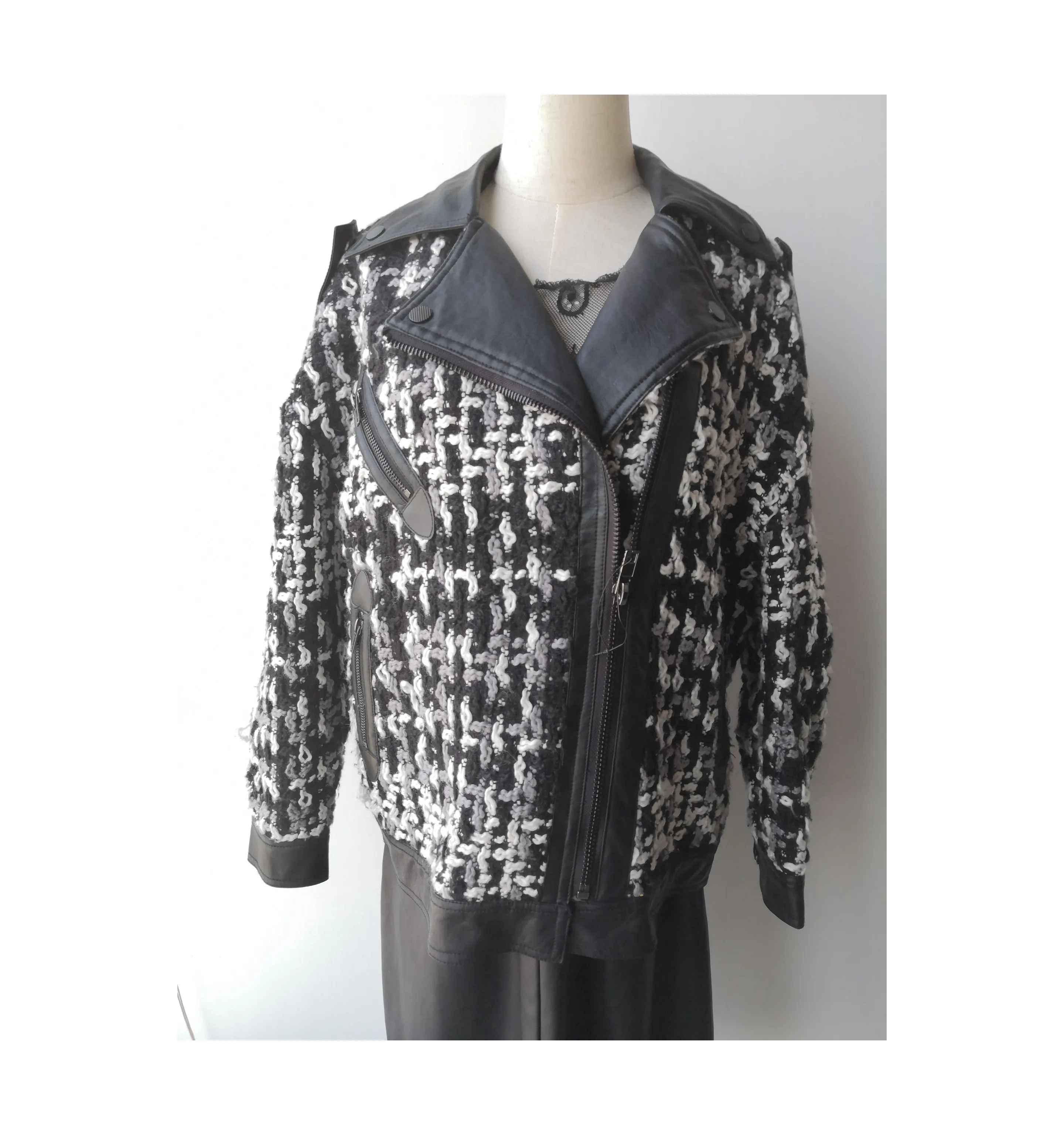 quality unique pu wear fashion life winter woman jacket