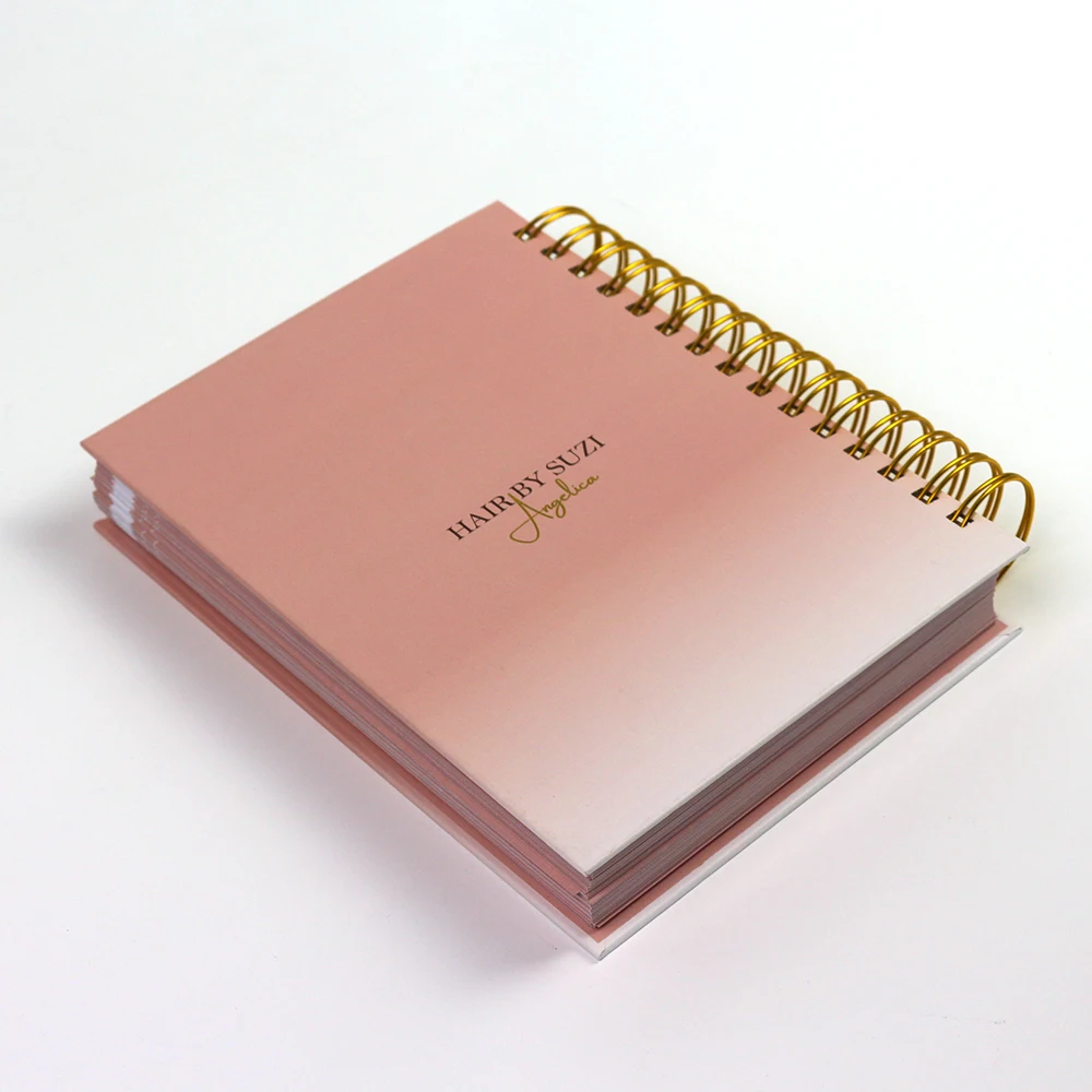 Custom Notebook Printing Factory Direct Soy Based Ink F S C Offset Paper Hardcover Spiral Binding Planner Printing