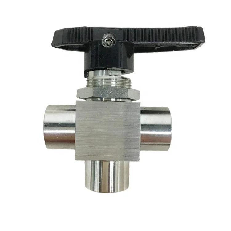 Factory Direct Stainless Steel Female Thread 3-Way Manual Instrument Ball Valves High-Temperature Media OEM Customization