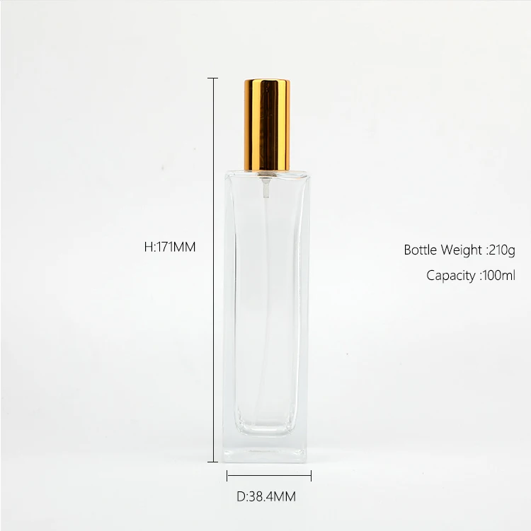 Luxury Screw Top Empty Perfume Bottle 100ml Can Be Customized Perfume