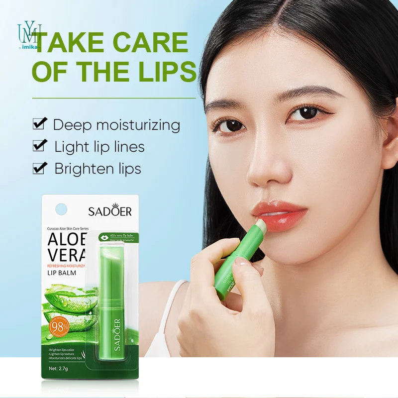 100% Natural Organic ALOE VERA Soothing Gel Lip Balm