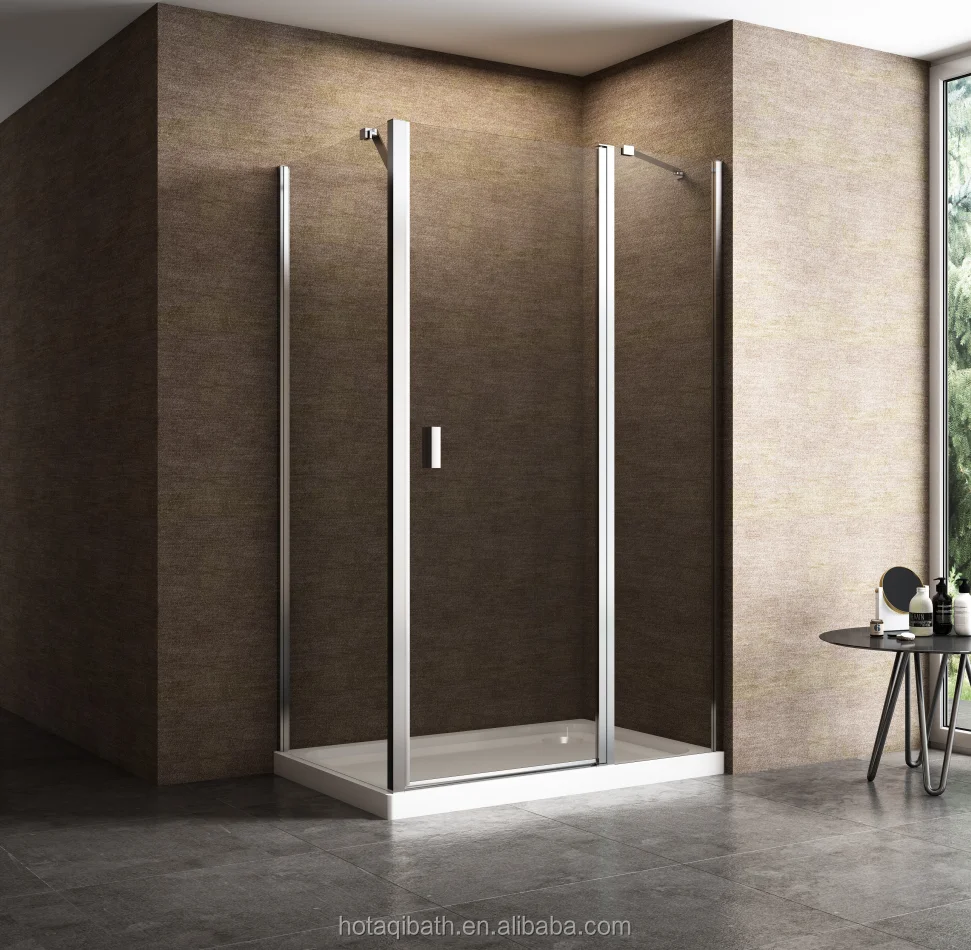 Hotaqi European Shower Cabin Aluminum Pivot Shower Room 6mm Tempered