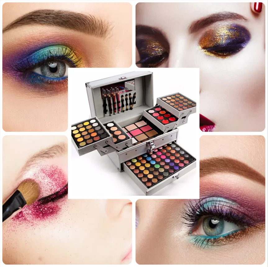 Coffret Maquillage Complet RoseFlower - Palette De Fards à Paupières & Accessoires - Neuf