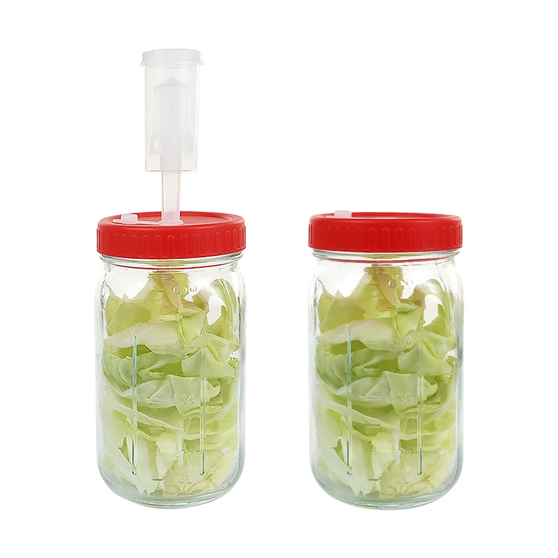 Wholesale Wide Mouth 86mm Plastic Fermentation Lids Mason Jar Vacuum
