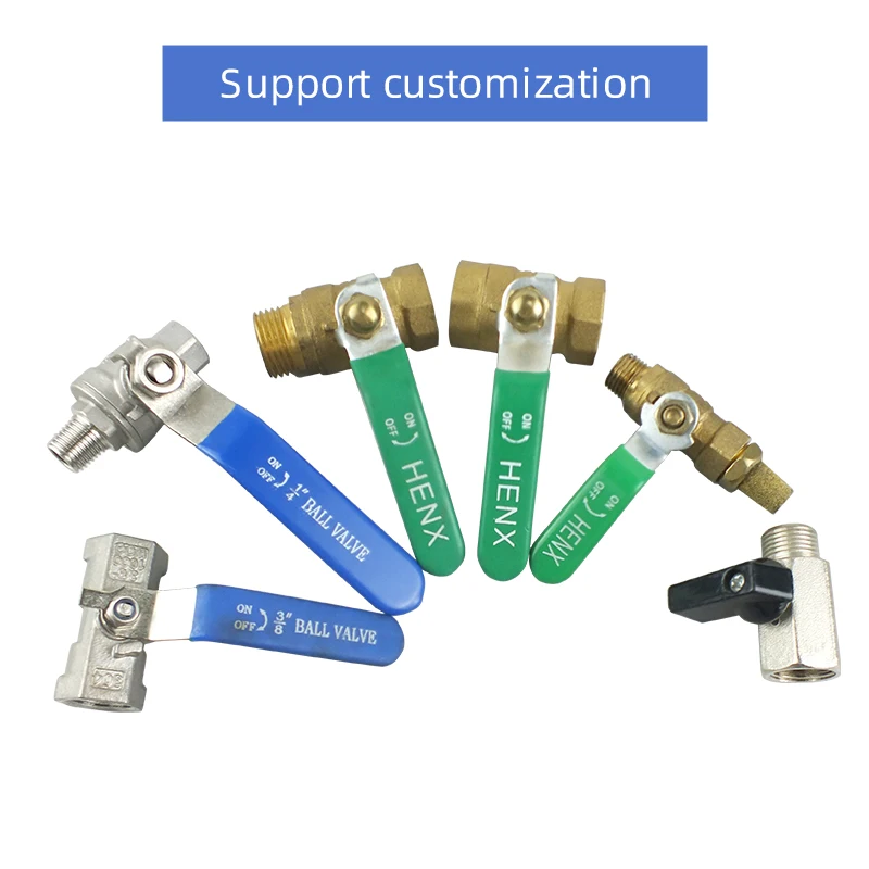 High Pressure Valve Brass Stainless Steel Oil Gas Ball Valve And