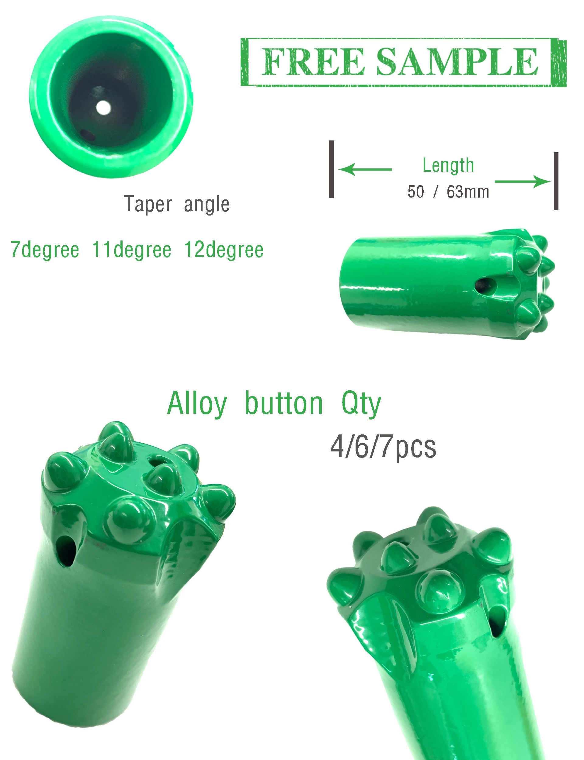 Rock Drill Bits Drill Bit Kidea Manufacturer 7 Buttons 32mm Taper ...
