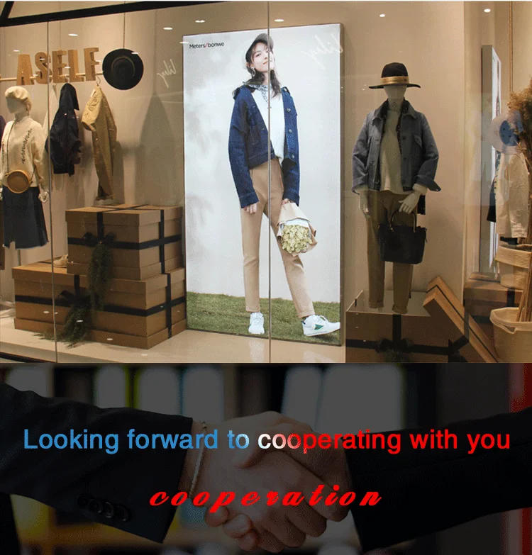 product banner lighted sign aluminum picture frame snap textile led light box frame-8