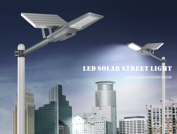 Remote Control Solar Led Light Outdoor 100W 200W 300W 400W Outdoor Waterproof Solar Street Lamp