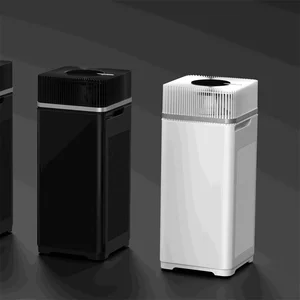 Leeyo Portable Home Air Purifier Large Rooms Mini Installation Hypoallergenic Hepa Filter Customizable Plastic 50m Coverage