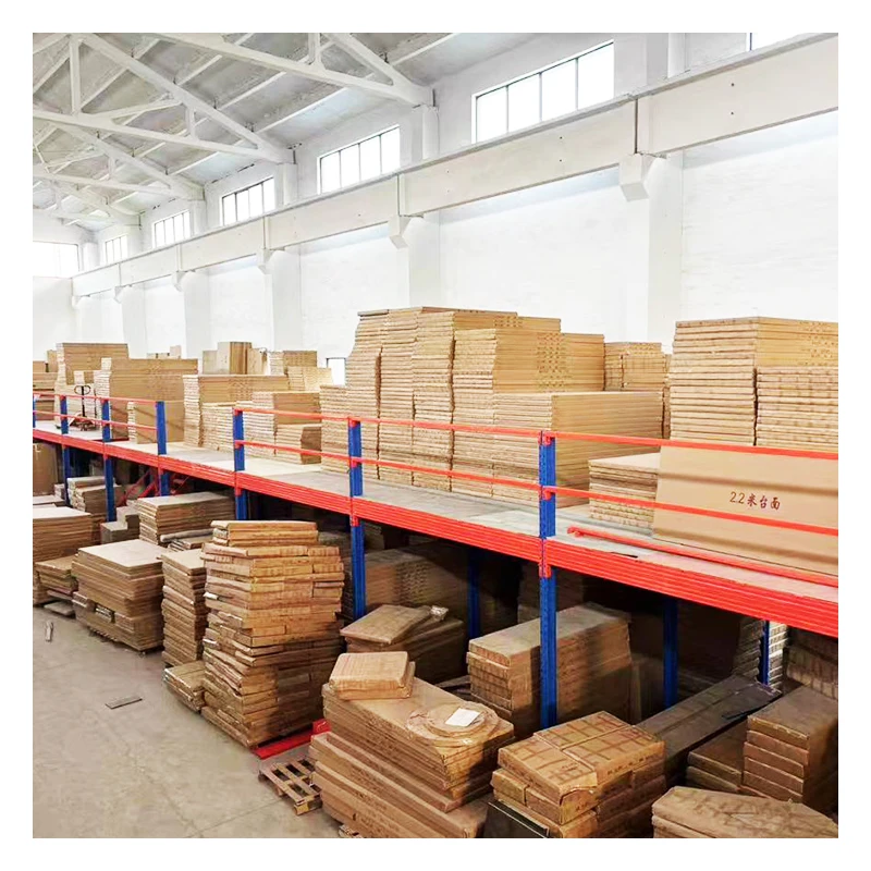 Cold Formed I-Steel Shelf Platform Steel Panel Mezzanine Rack Cold Rolled Steel Mezzanine Floor Platform Details With Panel