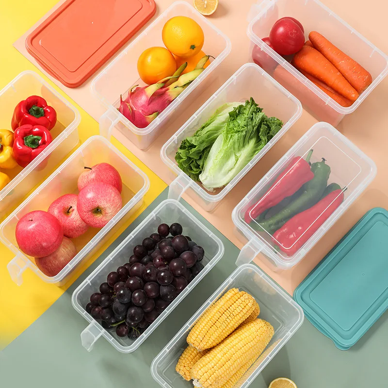 Plastic Food Fridge Storage Set Refrigerator Food Storage Containers Multifunction Modern Plastic Items Transparent 2 Pcs S/M/L supplier