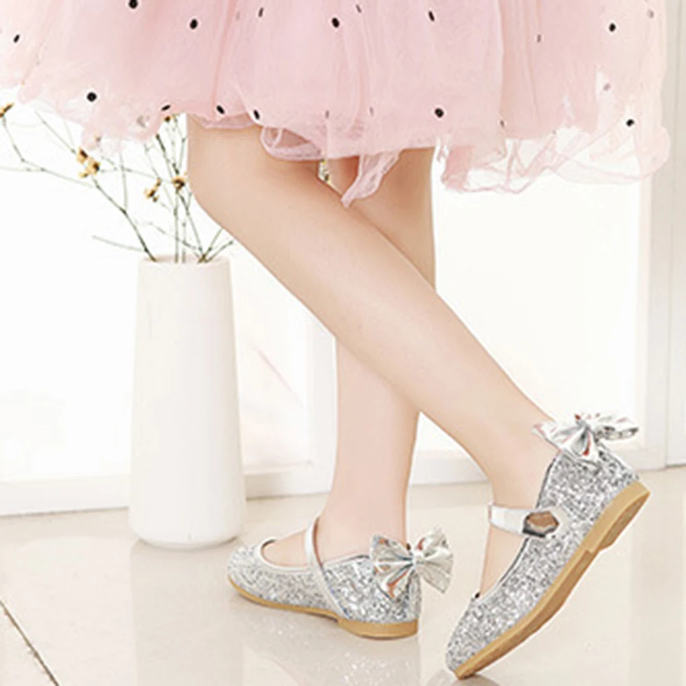 Silver Color Sandals Perfect for Kids' Formal Parties