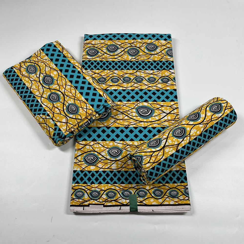 Sinya Latest 100% Cotton African Fabrics Wax Prints Hollandais Fabric ...