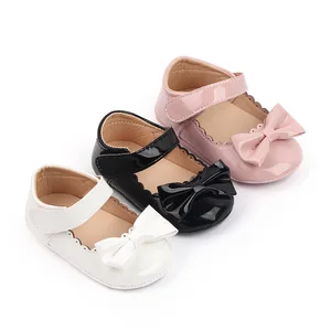 2026 High Quality Soft PU Leather Princess Baby Toddler Girl Shoes Prewalker Girl Shoes