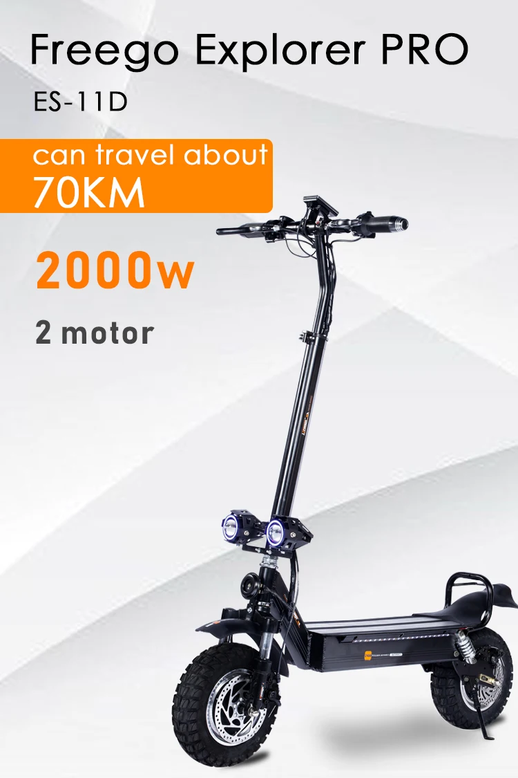 来自中国的远程越野电动滑板车定制标志60v锂电池电动滑板车