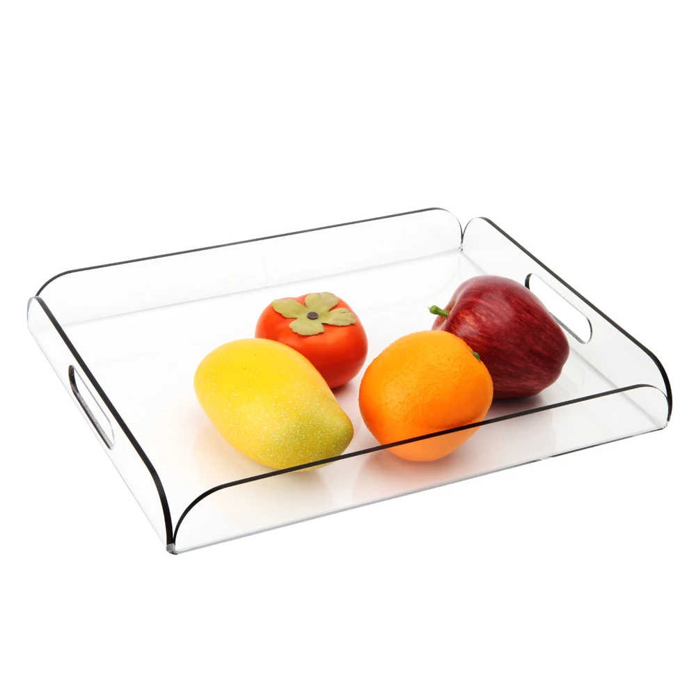 Customize Clear Rectangular Acrylic Fruit Trays