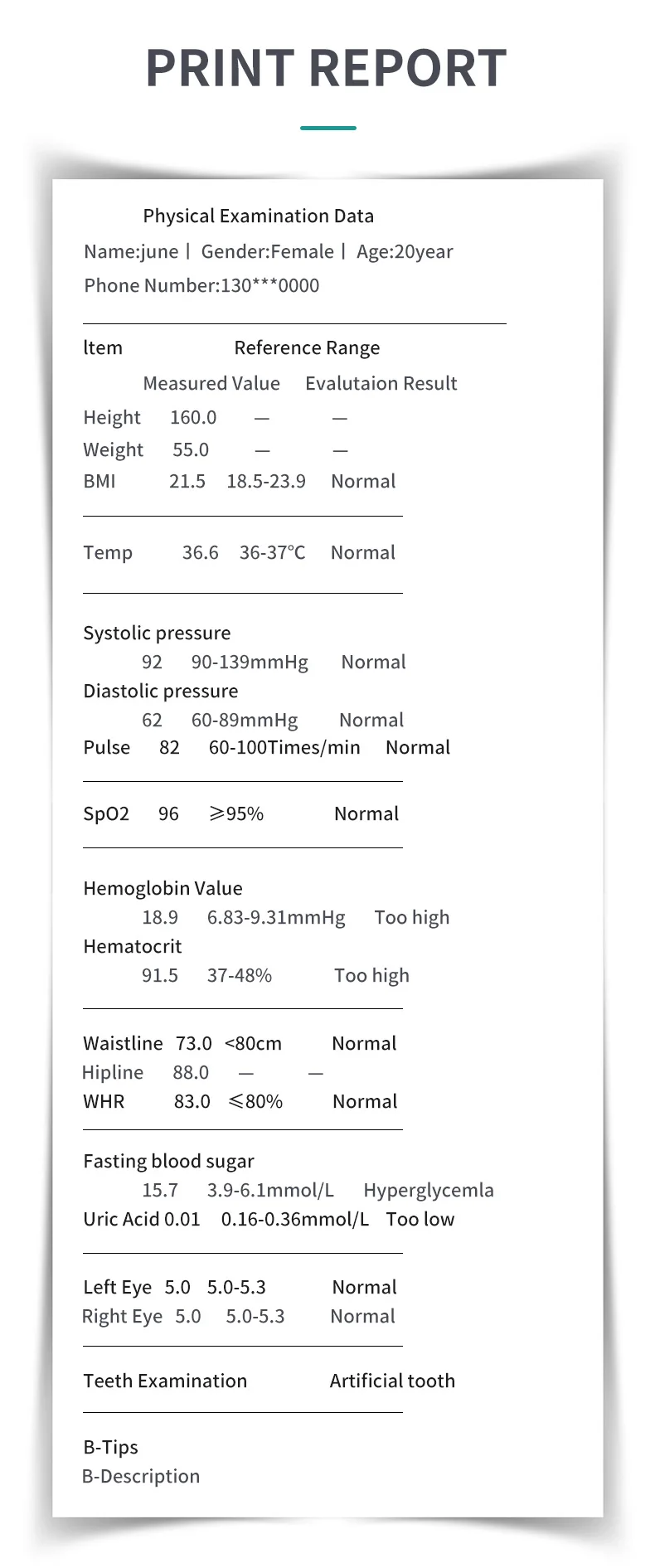 product full analysis blood pressure meridian health diagnostic body chekup machine-66