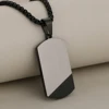 Negro plateado con cadena