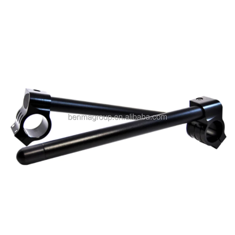 FXCNC Manillar Clip On 43mm (Aluminio CNC Negro): Personaliza Tu Cafe Racer Con Estilo Y Agarre Universal