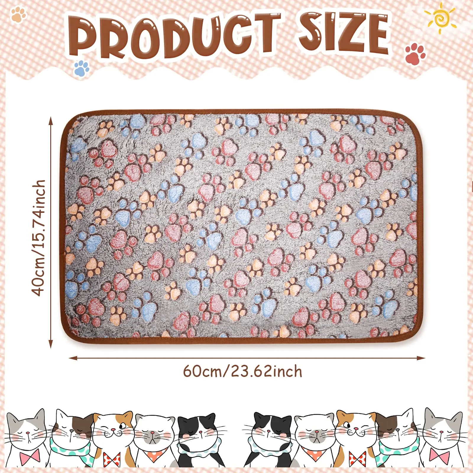 Custom Warm Thickened Fluffy Premium Dog Blankets Pet Coral Velvet