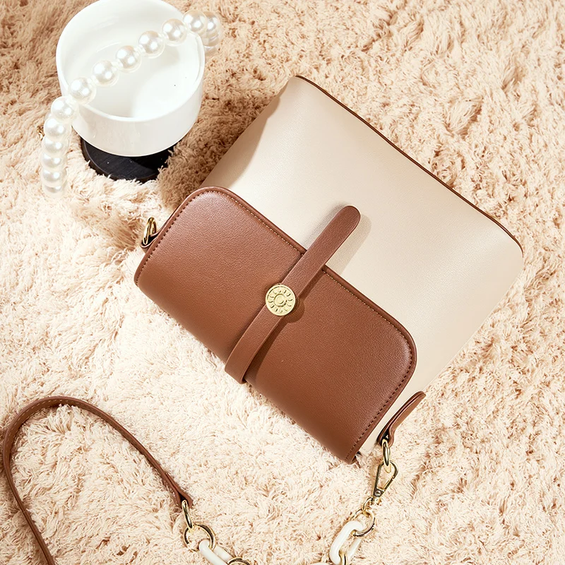 Customized Logo Bags Leather Bag Women Shoulder Handbags Fashion Shoulder Women Leather Ladies Hand Bags