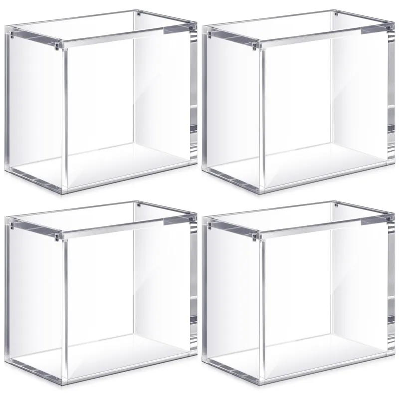 booster box protective case Pokemon Bundle Display Protector made with SCRATCH & UV RESISTANT 0.50mm thick PET Acid-Free Plastic 5 Protectors for display purposes only Booster Box Display Case (Small)
