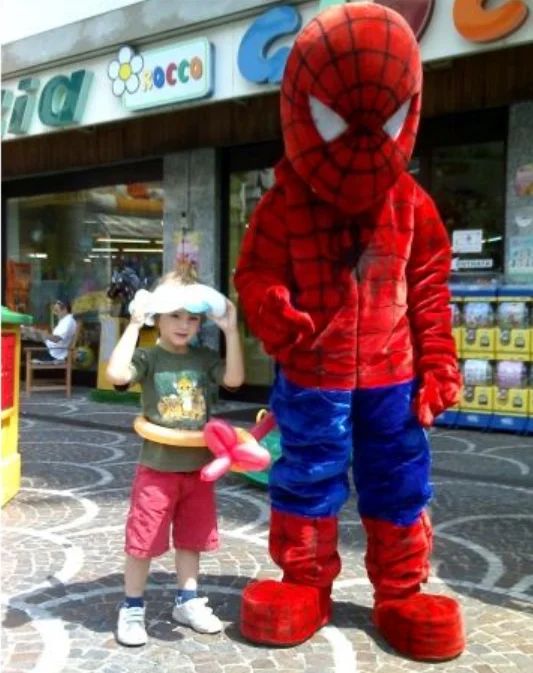 Costume Della Mascotte Di Superman Personalizzato Formato Adulto