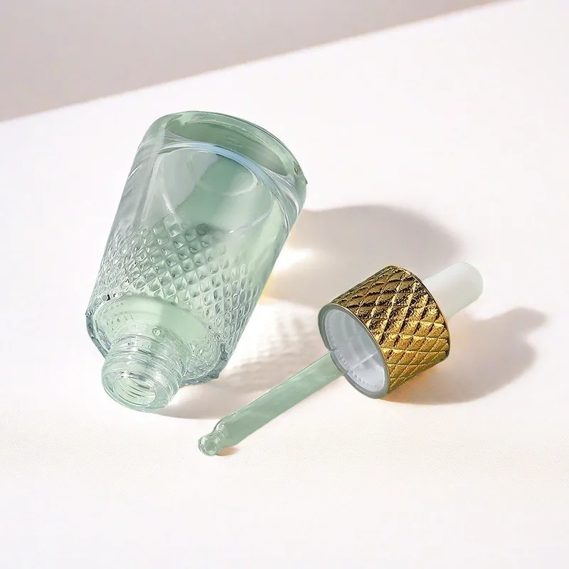 Shape Dropper T Shape Push 1oz Glass Dropper Bottle 30ml Cosmetic Glass Bottles with ...