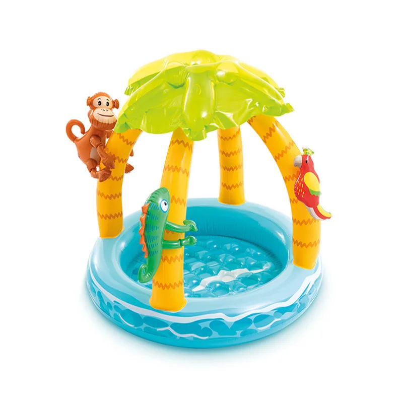 Intex 58417 Baby Kids Inflatable Round Swimming Pool