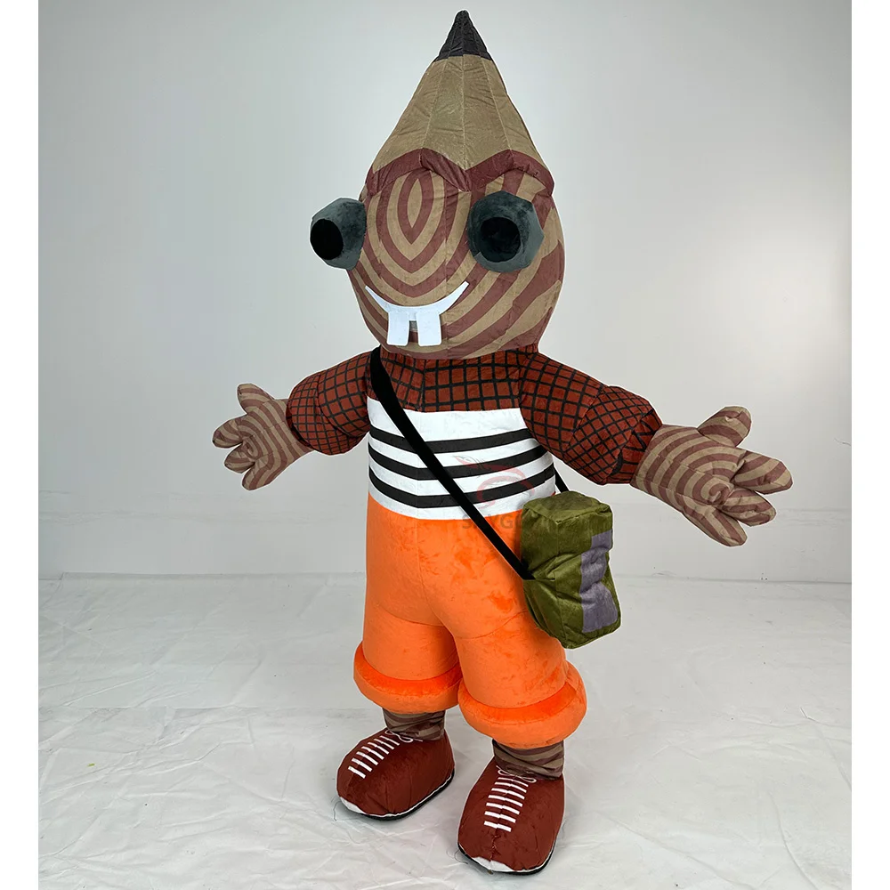 Carnival Strange Pencil Man Mascot Costume for Adults Walking Effect Inflatable Clothing 2m 2.6m Inflatable Costumes Dress