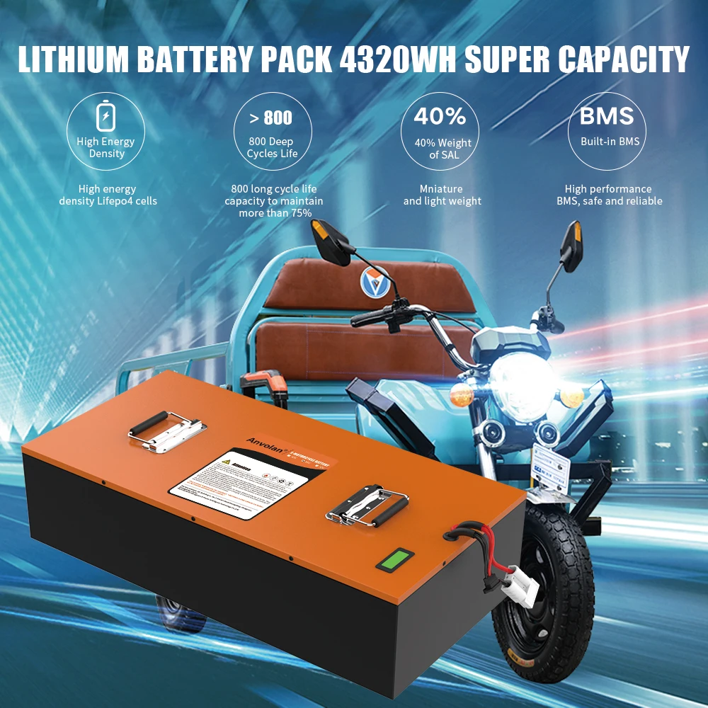 Oem Electric Car Ev Battery Pack 400v Four Wheel Electric Vehicle Lithium Battery 72v 135ah
