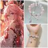 Bracciale Rosa con Effetto Ghiaccio Fratturato