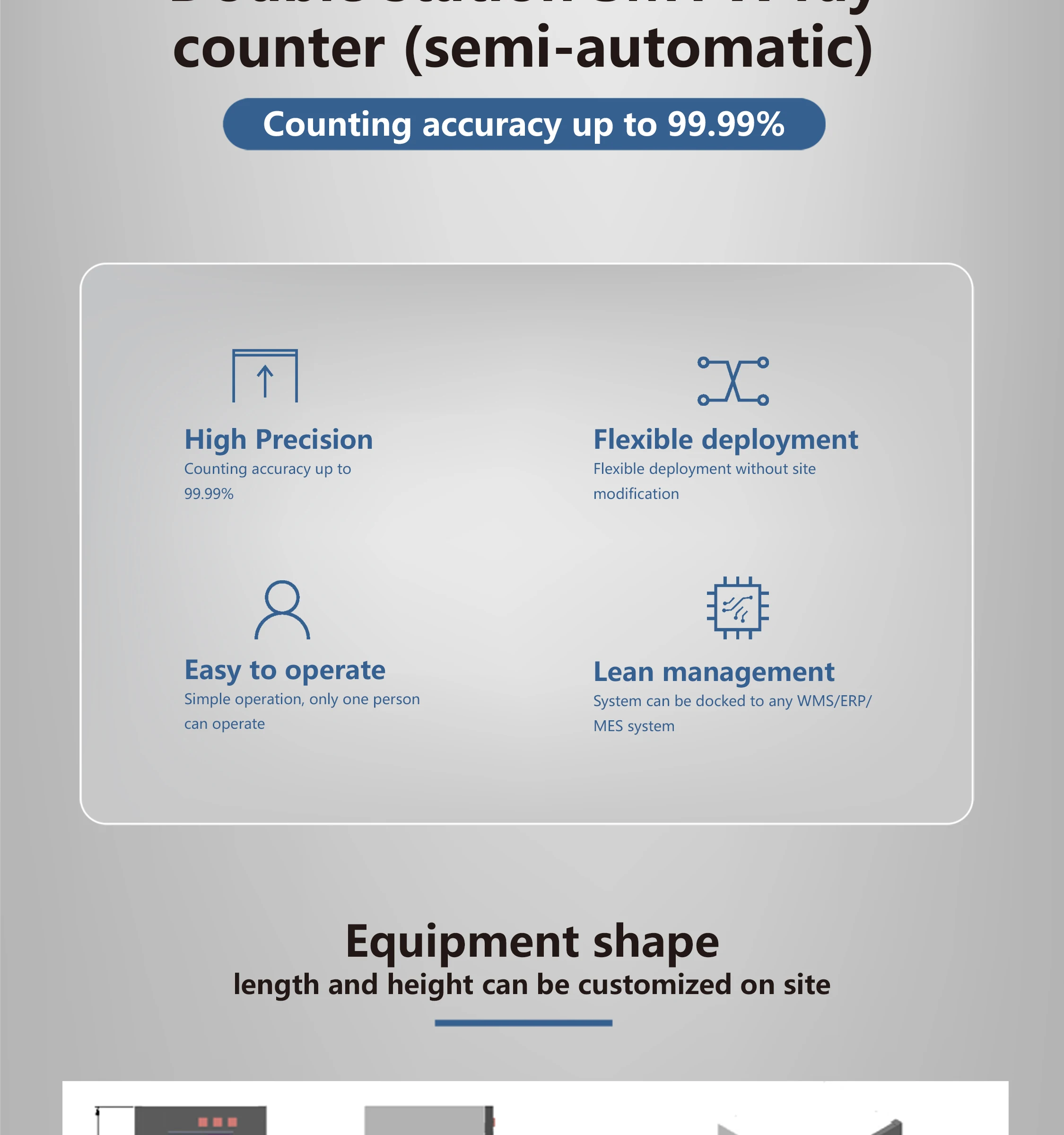 Smd Parts Counter Smt Electronic Component Reel Counter High Efficiency