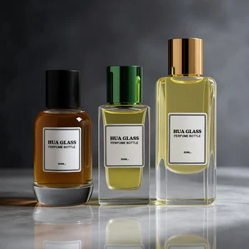 Luxury Square Parfum Bottle 30ml Glass Fragrance Bottle 50ml 100ml Empty Glass Parfum Spray Bottle 100ml With Magnetic Closure