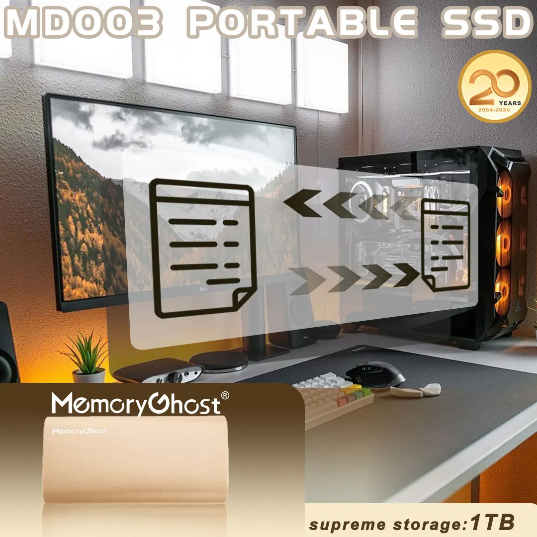 OSCOO MD003 5Gbps 1TB External Hard Drive 512GB 256GB Slim and High Quality Portable SSD