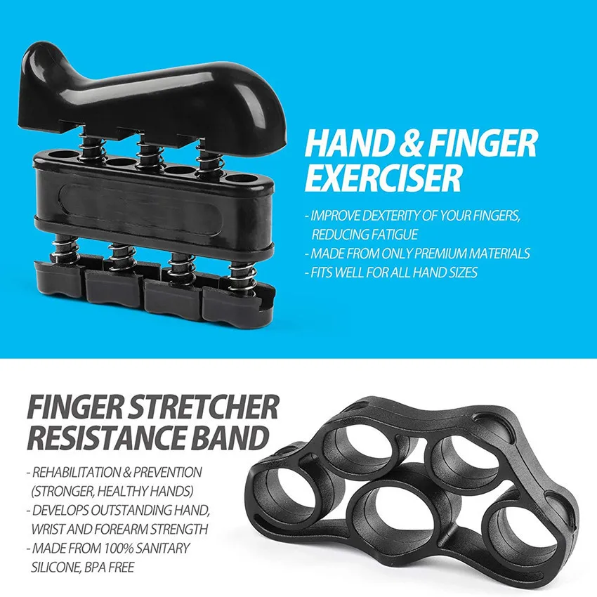 Skyhope Hand Gripper Set Strength Trainer Strengthener Workout Kit 5