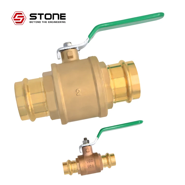 Lead-Free Bronze Press 2 inch 600 wog ball valve with lock