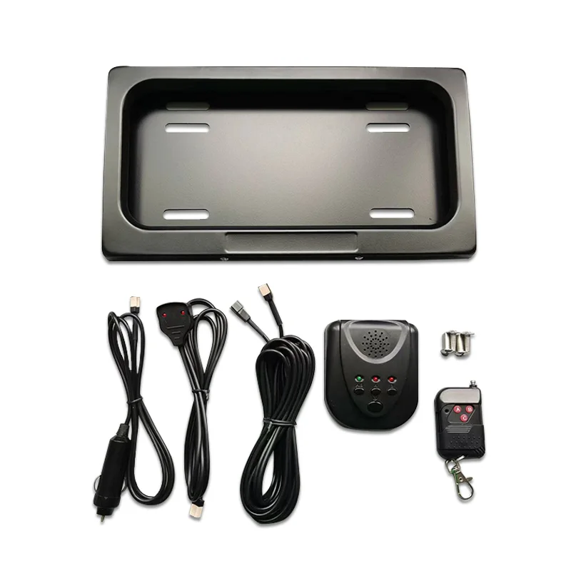 Usa Size Car Number Plate Hider Remote Control Electric License Plate