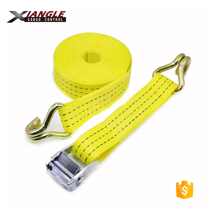 1.5 inch Quick lock polyester 38mm cam buckle for cargo belt lashing strap with double j hooks