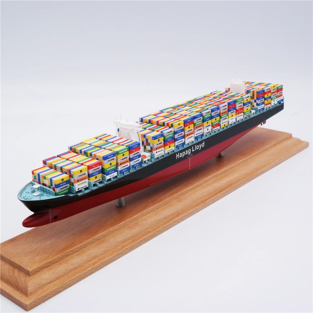 【A】35cm Hapag-Lloyd container ship model customized ship model O.A.S ship model