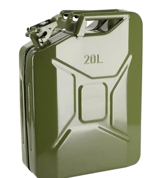 Steel Military Gasoline Fuel Tank Petrol Jerrycan 20 liter 5 Gallon Gal Oil Jerry Can